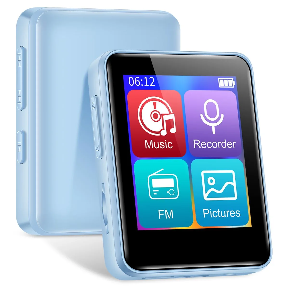 woolynew D2 64GB MP3 Player Bluetooth 5.2 Blue — product photo
