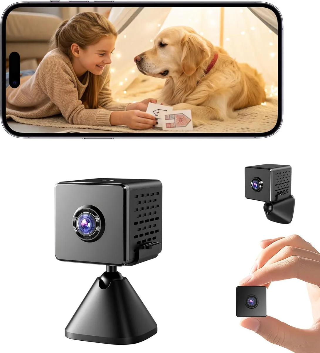 BFKK BFKK 4K Plug-In Hidden Webcam 24/7 Recording 16ft Night Vision — product photo
