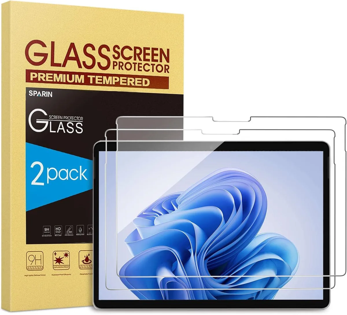 Leelbox Leelbox 2 Pack Screen Protector 13 inch 9H Tempered Glass .25 mm — product photo