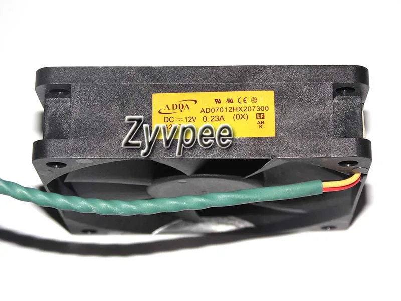 Zyvpee Zyvpee AD07012HX207300 OX 70x20mm 12V 0.23A 3-pin case fan — product photo