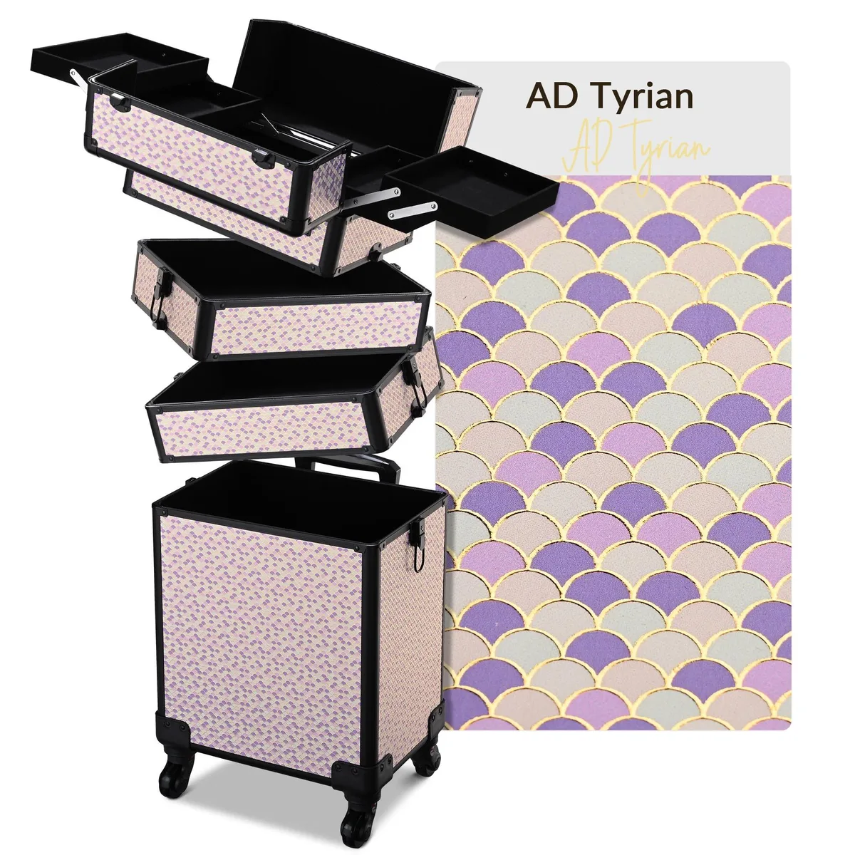Byootique Byootique 12MKC028-C4WG-AD05 XLarge luggage AD Purple — product photo