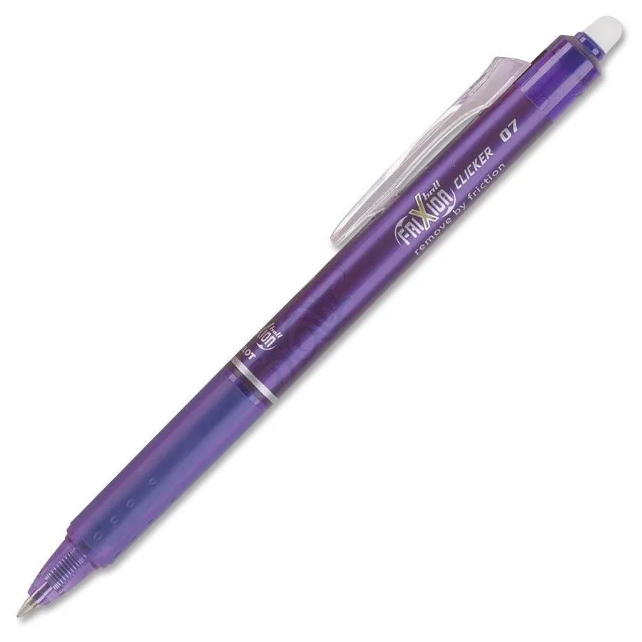 Pilot Pen Pilot Pen 31455 FriXion Clicker Erasable Gel Pen Purple 0.7 mm Fine Needle — product photo