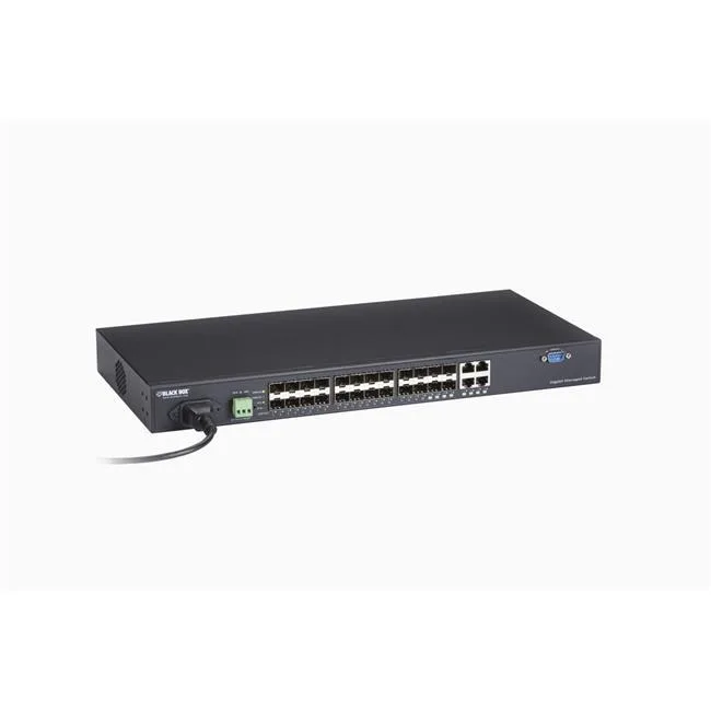 Black Box Corporation Black Box Corporation LGB5124A-R2 network switch 20 SFP 4 dual-media ports — product photo