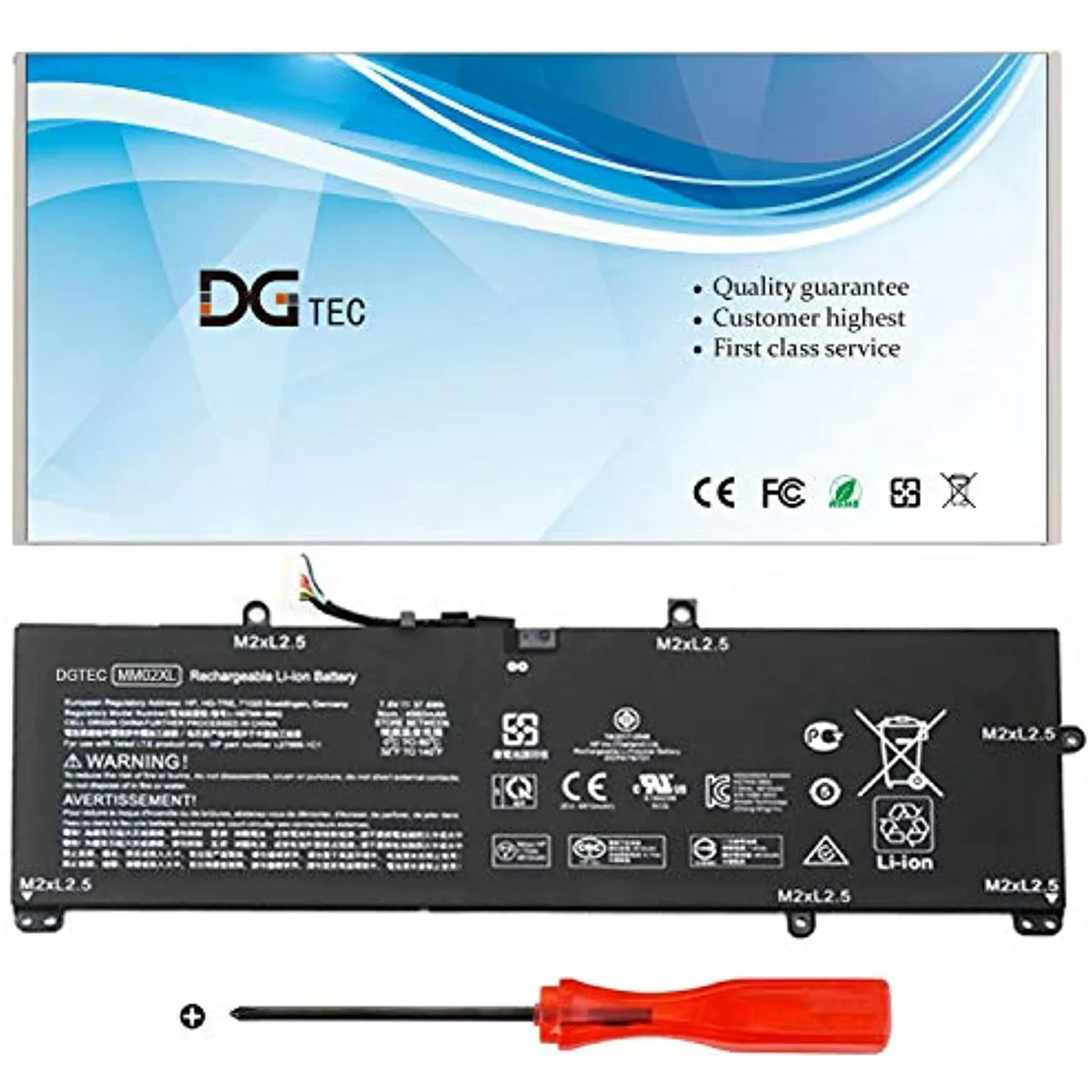 Oemstation Oemstation MM02XL laptop battery 11.4V 37.6Wh 4960mAh — product photo