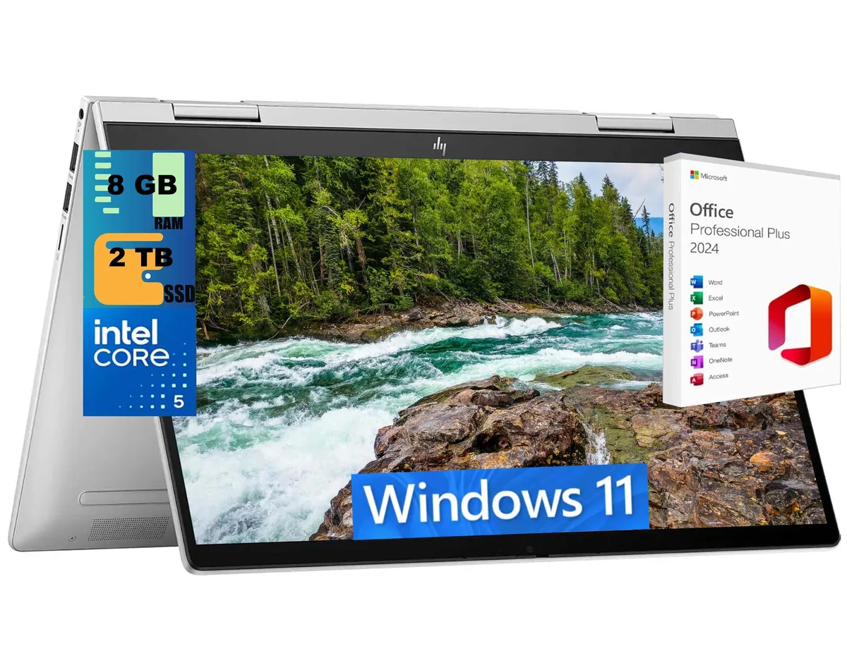 HP HP Envy x360 14 laptop Intel Core 5 120U 10-core 8GB 2TB SSD — product photo