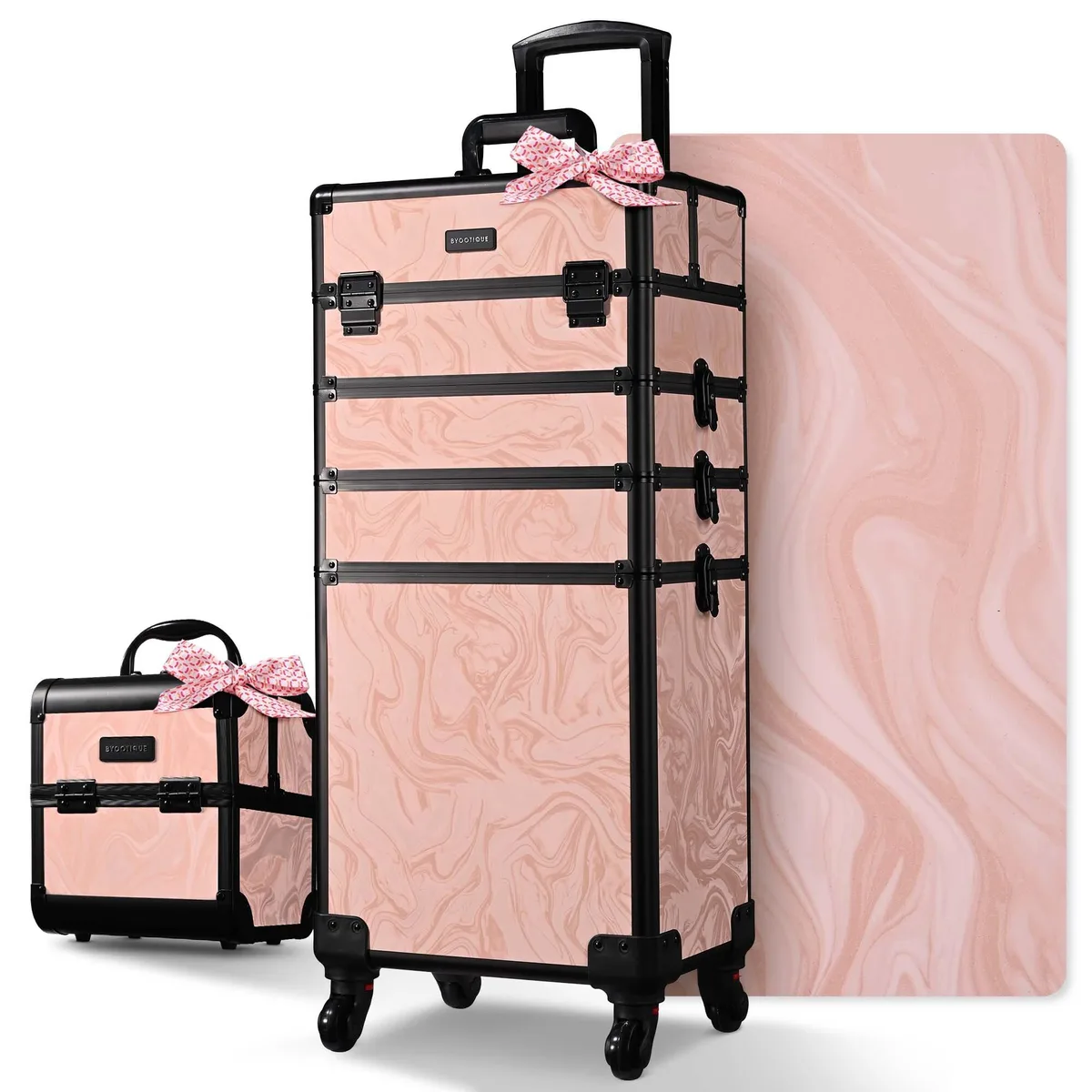 Byootique Byootique 12MKCSET-028LS-CTB12 rolling makeup luggage kit — product photo