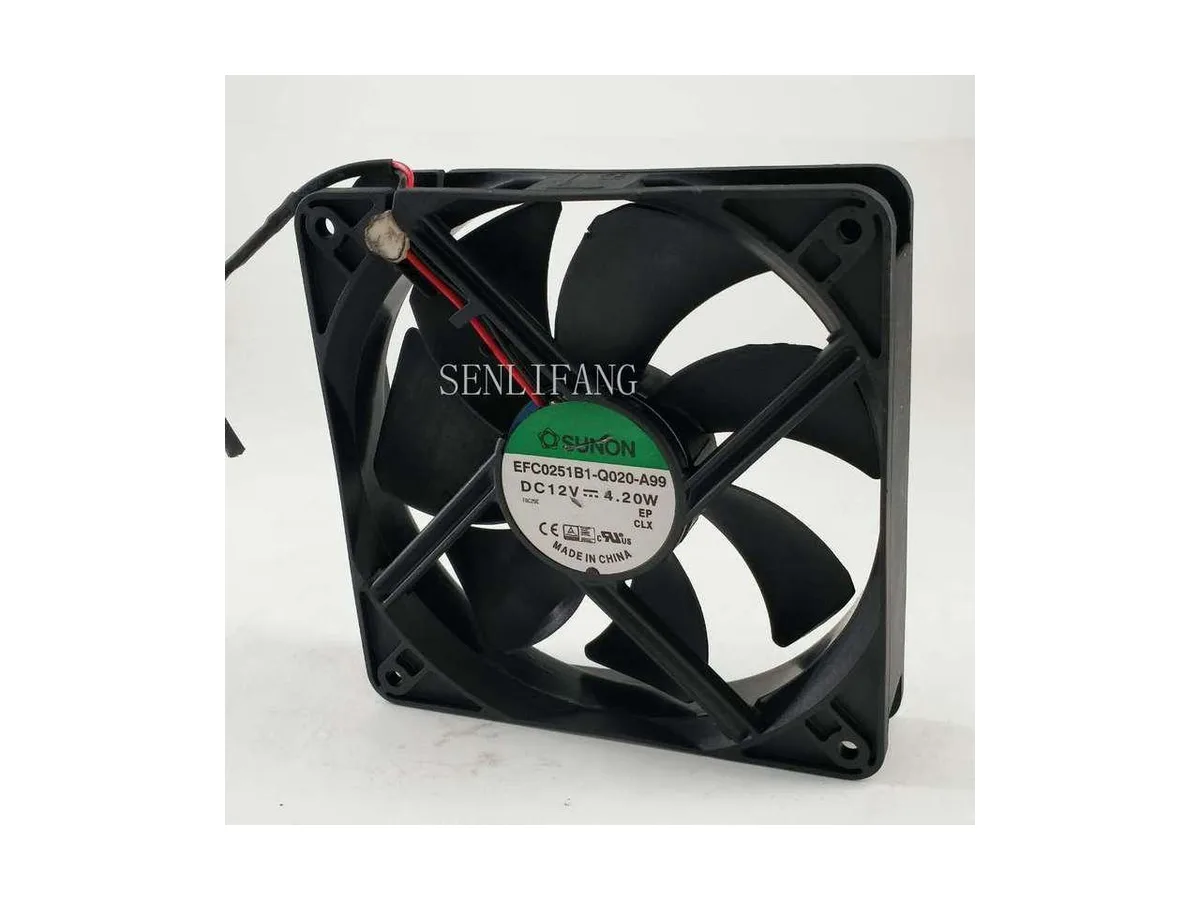 Fans Fans 12025 EFC0251B1-Q020-A99 120mm 12V 4.20W 2-wire case fan — product photo