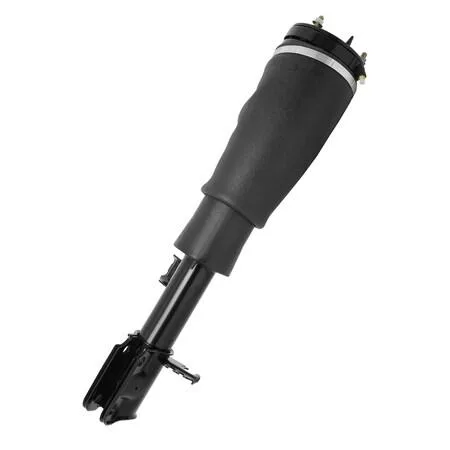 Unity front right non-electronic air strut assembly, silver metal cylinder with mounting brackets