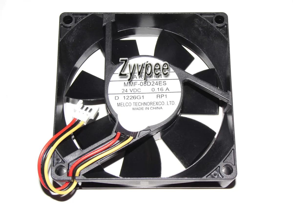 SunnyStar Co., Ltd SunnyStar Co., Ltd 80mm Case Fan MMF-08D24ES RP1 24V 0.16A 3-Pin Ball Bearing — product photo