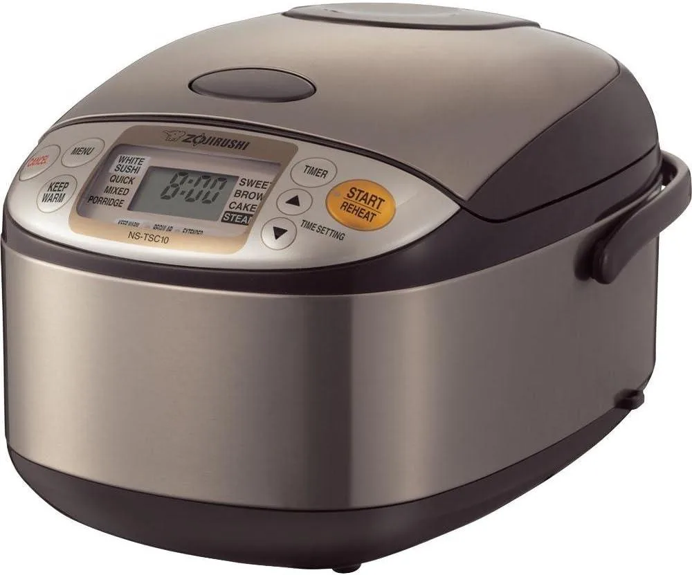 ZOJIRUSHI ZOJIRUSHI 5.5-Cup Micom Rice Cooker, 1.0-Liter, Stainless Brown — product photo