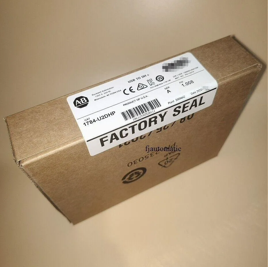 USB to Data Highway Plus cable sealed in clear packaging