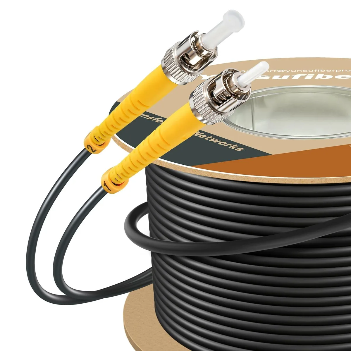 Bolton Technical Bolton Technical 75m OS2 ST-ST Duplex Fibre Optic Cable — product photo