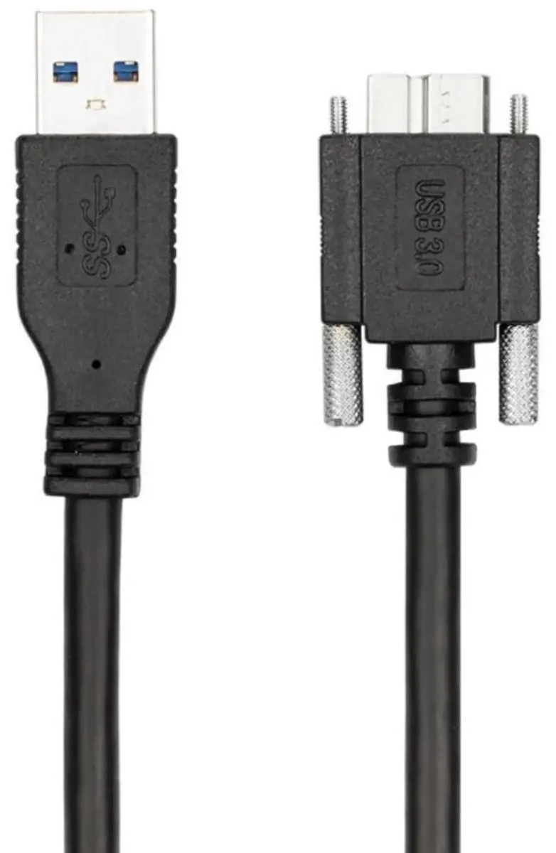 SMUGDESK SMUGDESK USB 3.0 Type-A to Micro-B Cable with Panel Mount Screws 5.0M — product photo