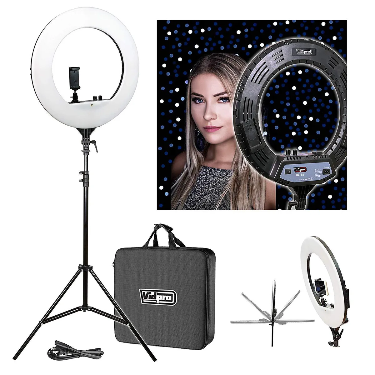 Vidpro Vidpro RL-18 18 Inch LED Ring Light Kit with Stand and Case — product photo