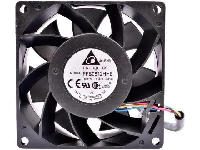 LORDWORLD LORDWORLD FFB0812HHE 80x80x38mm 12V 0.30A 3400RPM 39dBA cooling fan — product photo
