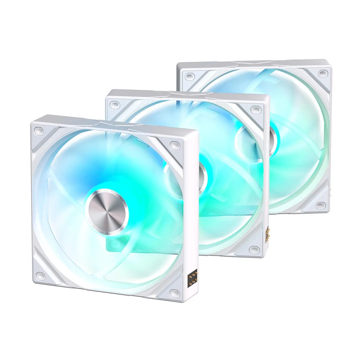 TRYX TRYX F-R120A-AM3M-G0W ROTA SL ARGB White 120mm case fan 3-pack — product photo