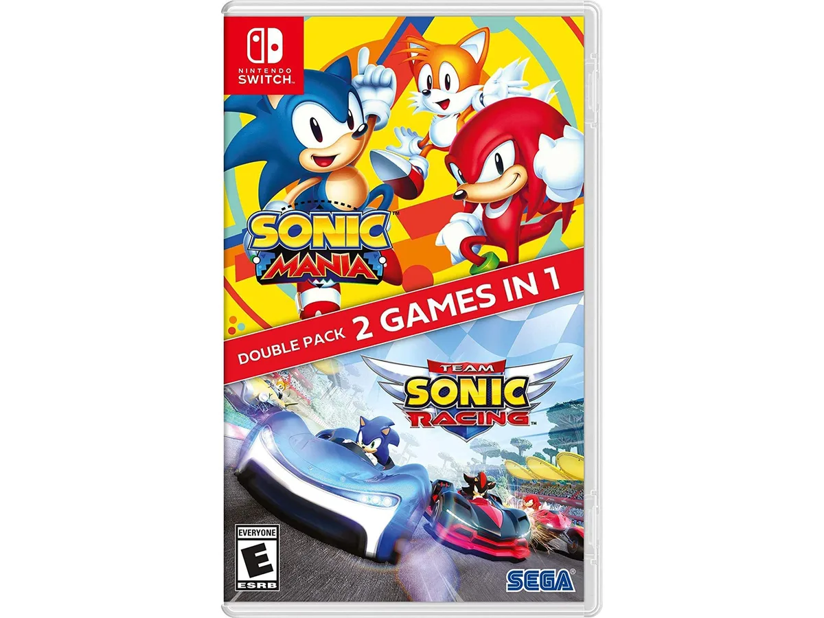 Sega Sega Sonic Mania + Team Sonic Racing Double Pack SMTSR-77019-3 nintendo switch video game — product photo
