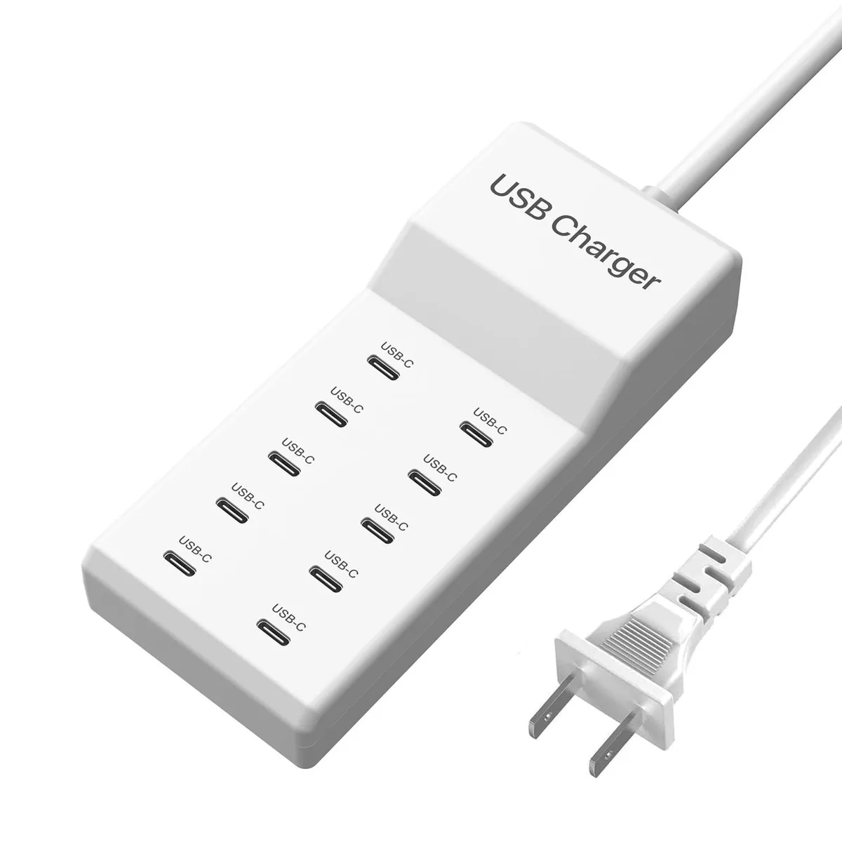 KEHIPI KEHIPI Yili-10USB02 10-Port 50W USB Charger White — product photo