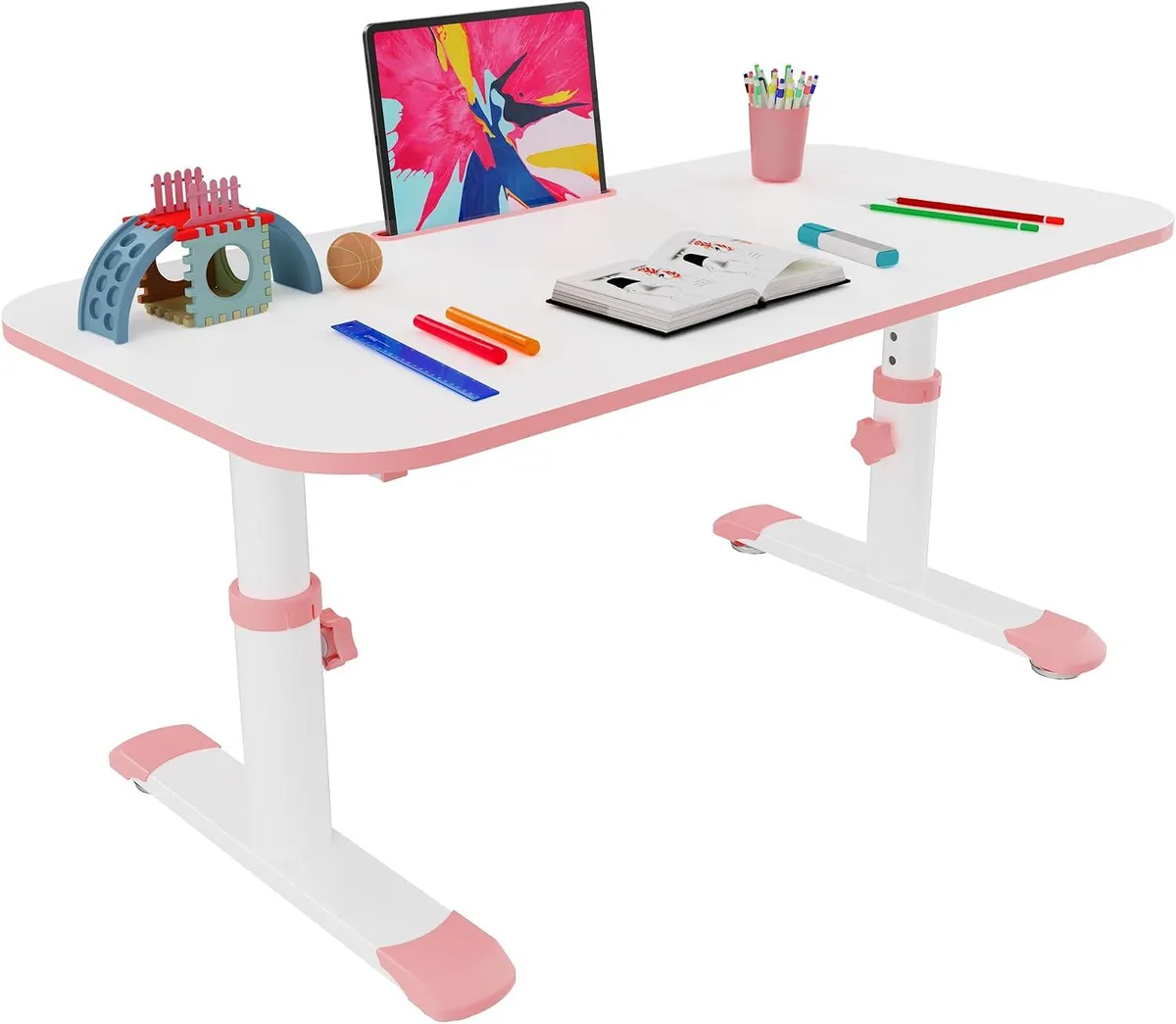 Eureka Ergonomic Eureka Ergonomic 39" Adjustable Kids Activity Desk Pink — product photo
