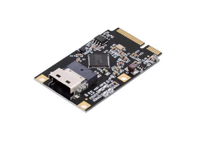 LORDWORLD LORDWORLD Mini PCI-E to Slimline SFF-8654 SATA 3.0 4-Port Adapter 6.0Gbps — product photo
