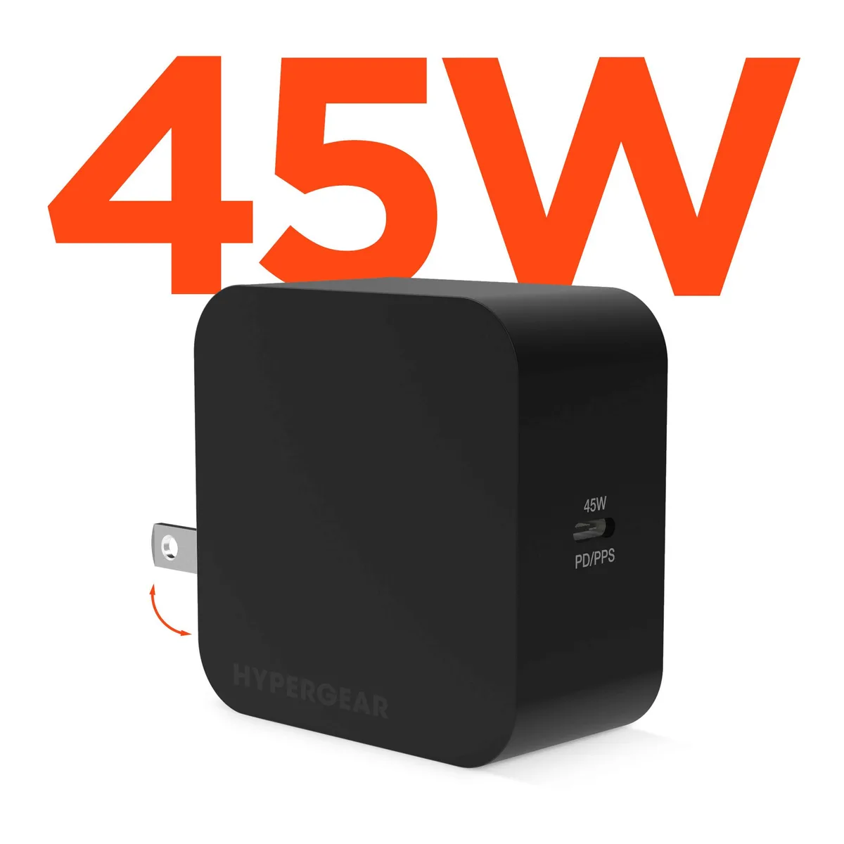 HyperGear HyperGear PD45W USB-C Wall Charger 45W Black — product photo