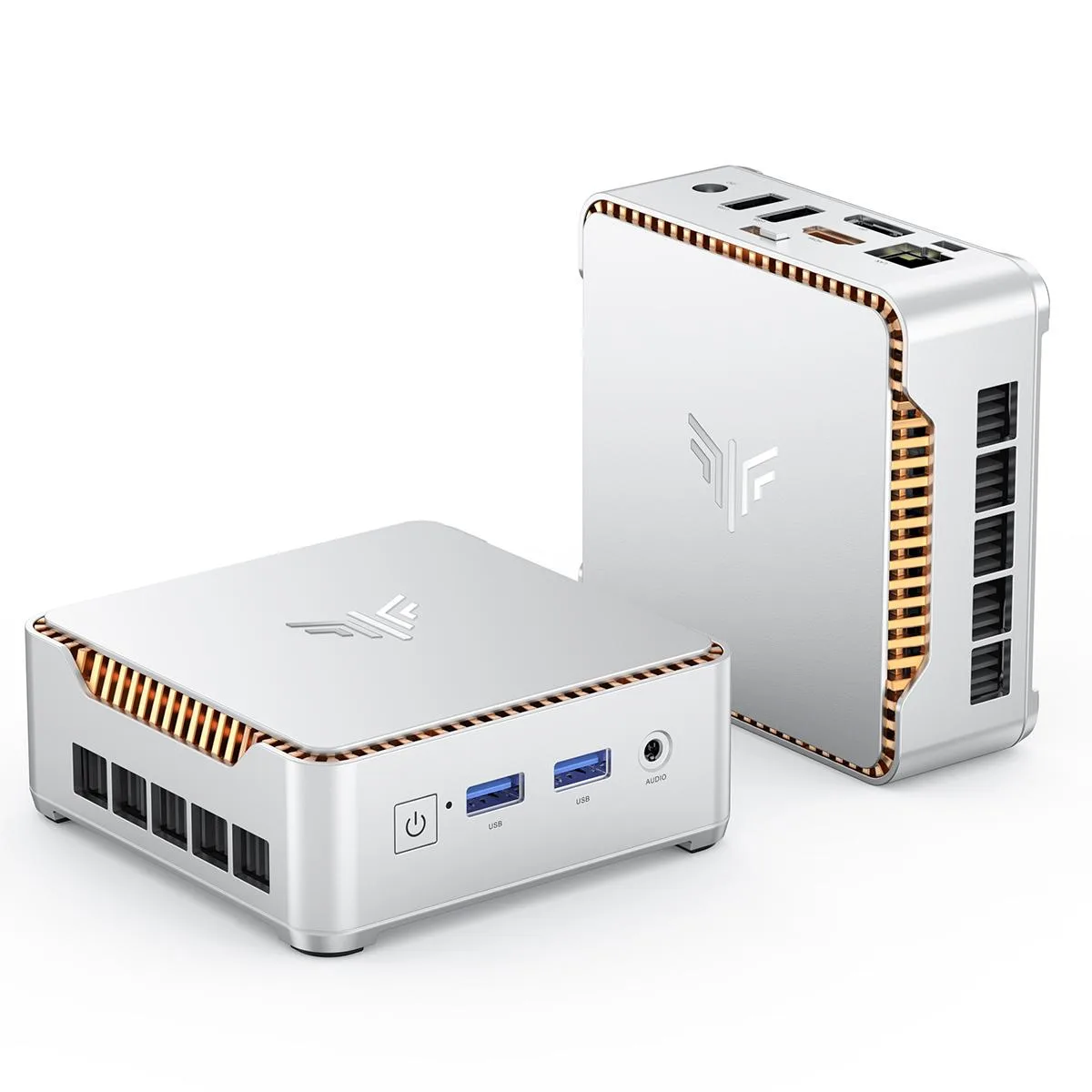 NIPOGI NIPOGI Hyper H2 barebone mini PC i9-14900HX 32GB DDR4 1TB Silver — product photo