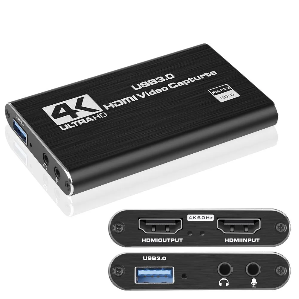 LUOM LUOM OZC3 4K USB 3.0 HDMI Video Capture Device with Mic & Loop-Out — product photo