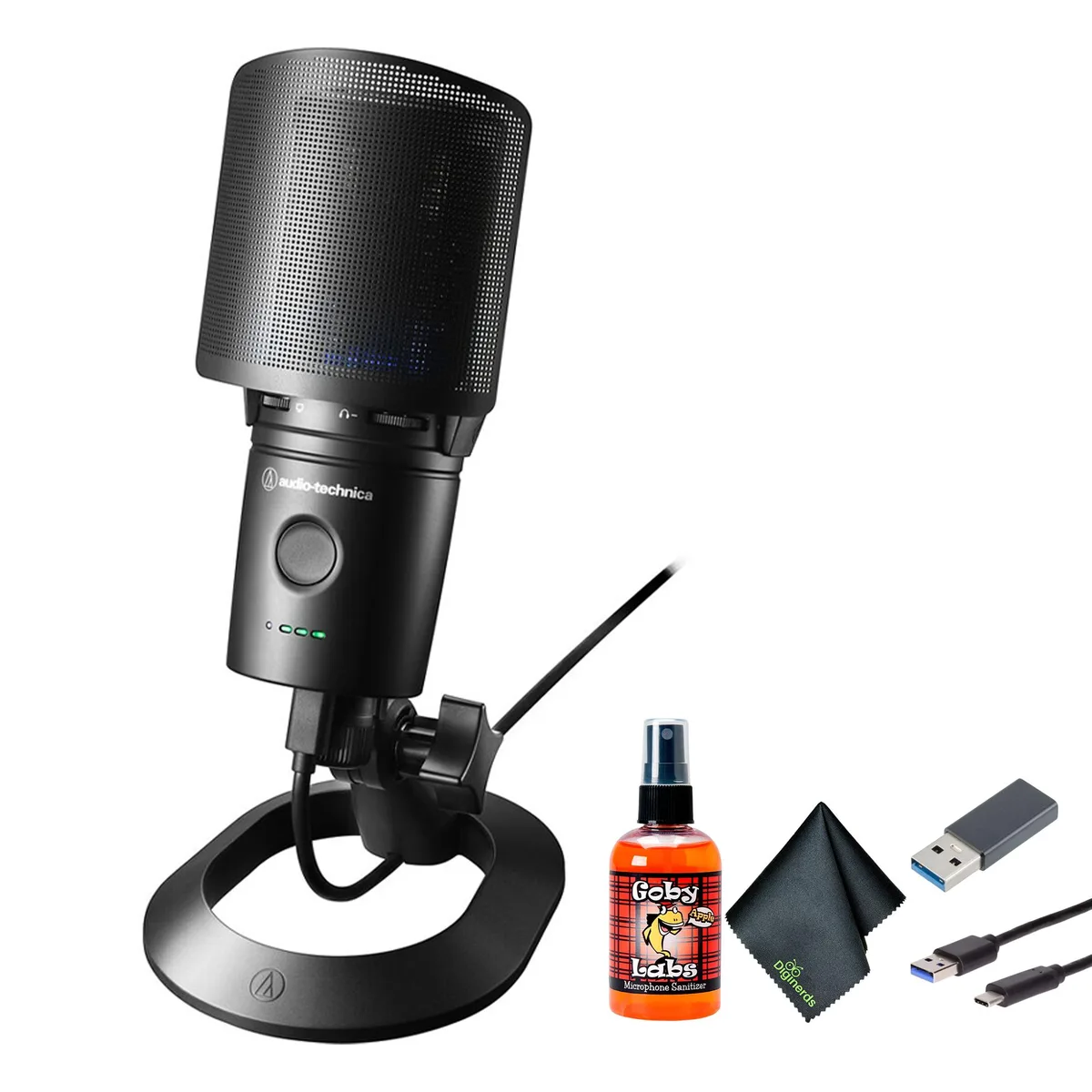 Audio-Technica Audio-Technica AT2020USB-XP USB-C Cardioid Condenser Microphone Bundle — product photo