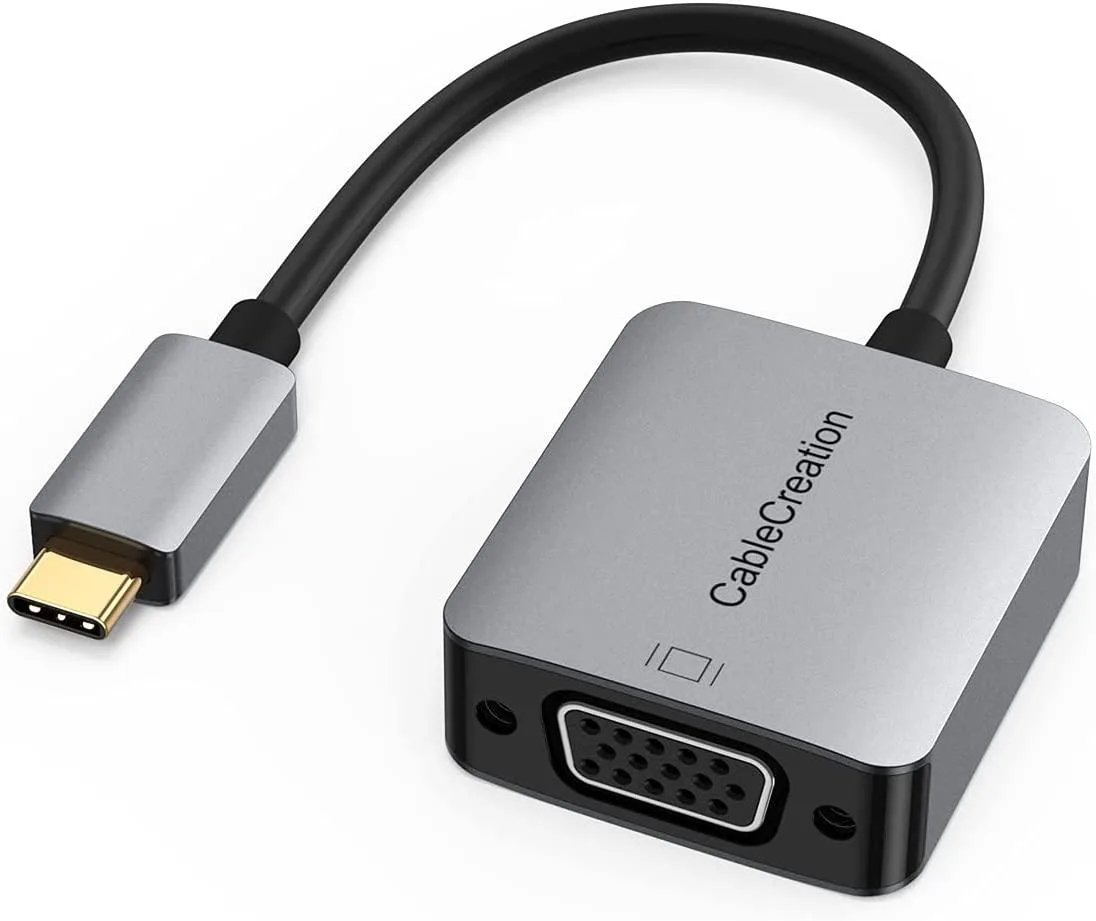 CableCreation CableCreation USB-C to VGA adapter 1080p 60Hz aluminium — product photo
