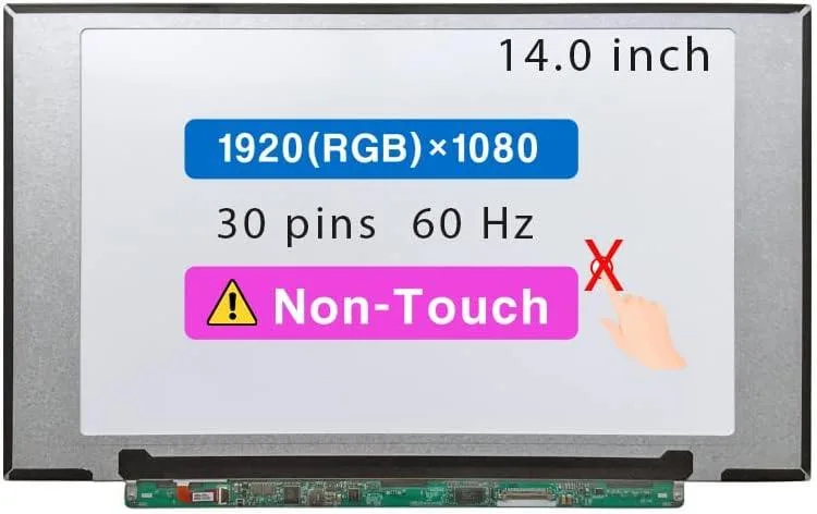 NUOLAISUN NUOLAISUN 14.0" FHD 1920x1080 30 pin Non-Touch Laptop Screen — product photo