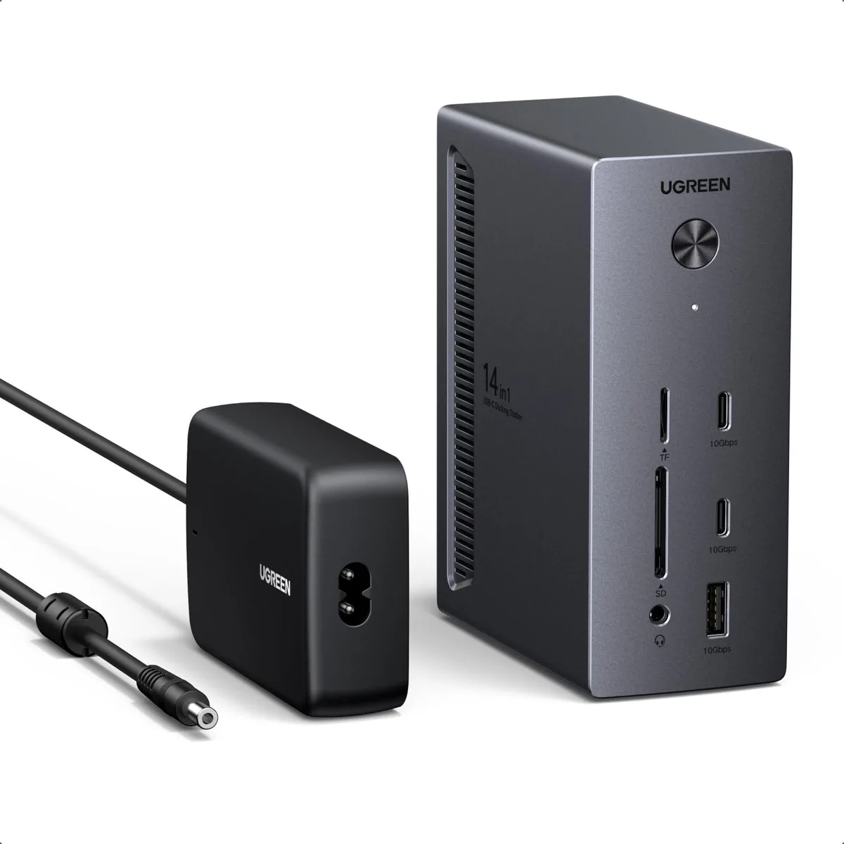 Vszerda Vszerda 14-in-1 USB-C Docking Station 3 Monitors 100W PD 10Gbps 140W Adapter — product photo