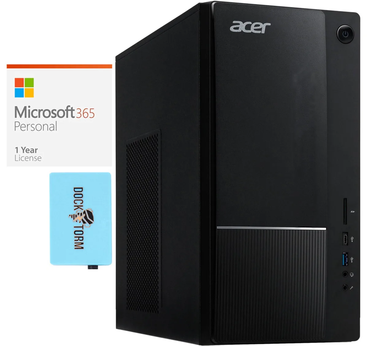 Acer America Acer Aspire TC-1775-UR11 desktop PC i5-14400 16GB DDR5 128GB NVMe + 1TB HDD Wi-Fi 6E Win 11 Pro — product photo