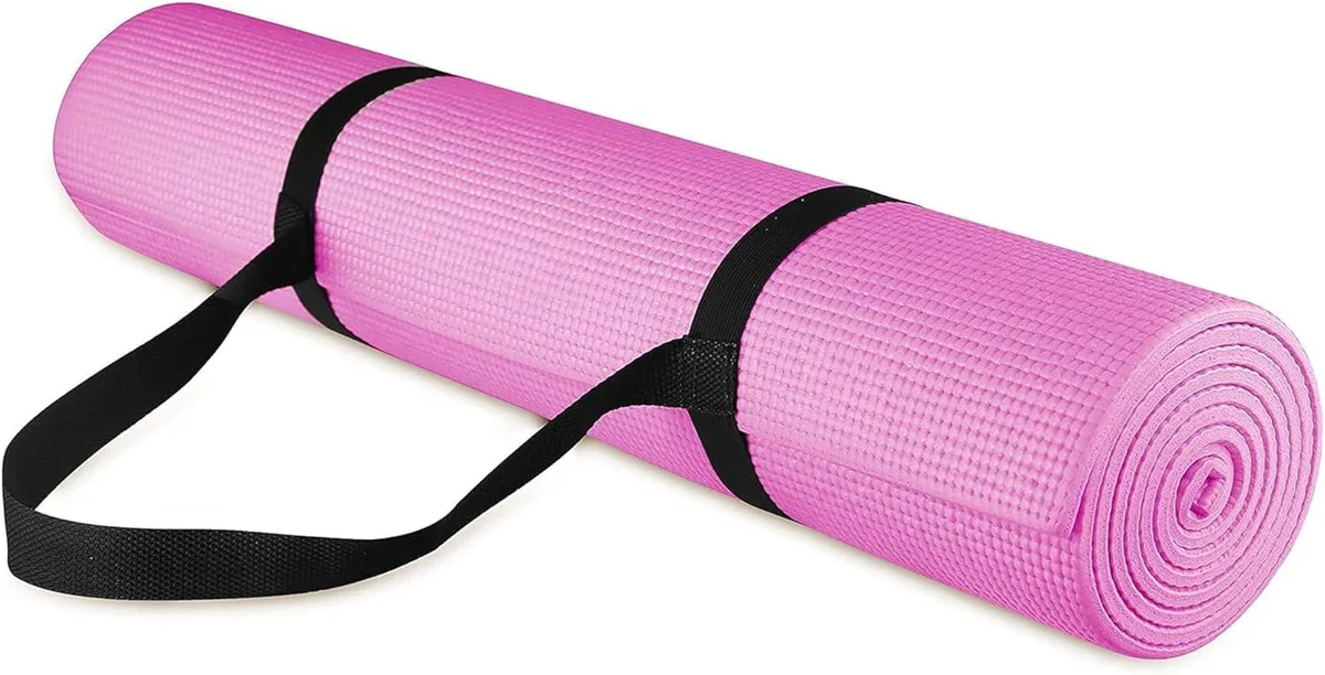 TAURKENAM TAURKENAM 1/2-Inch High Density Yoga Mat with Carrying Strap — product photo
