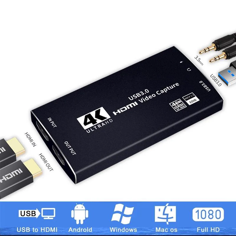 LUOM LUOM OZC5 4K@60Hz HDMI-Compatible USB 3.0 Video Capturing Device for PS4 Computer Phones — product photo