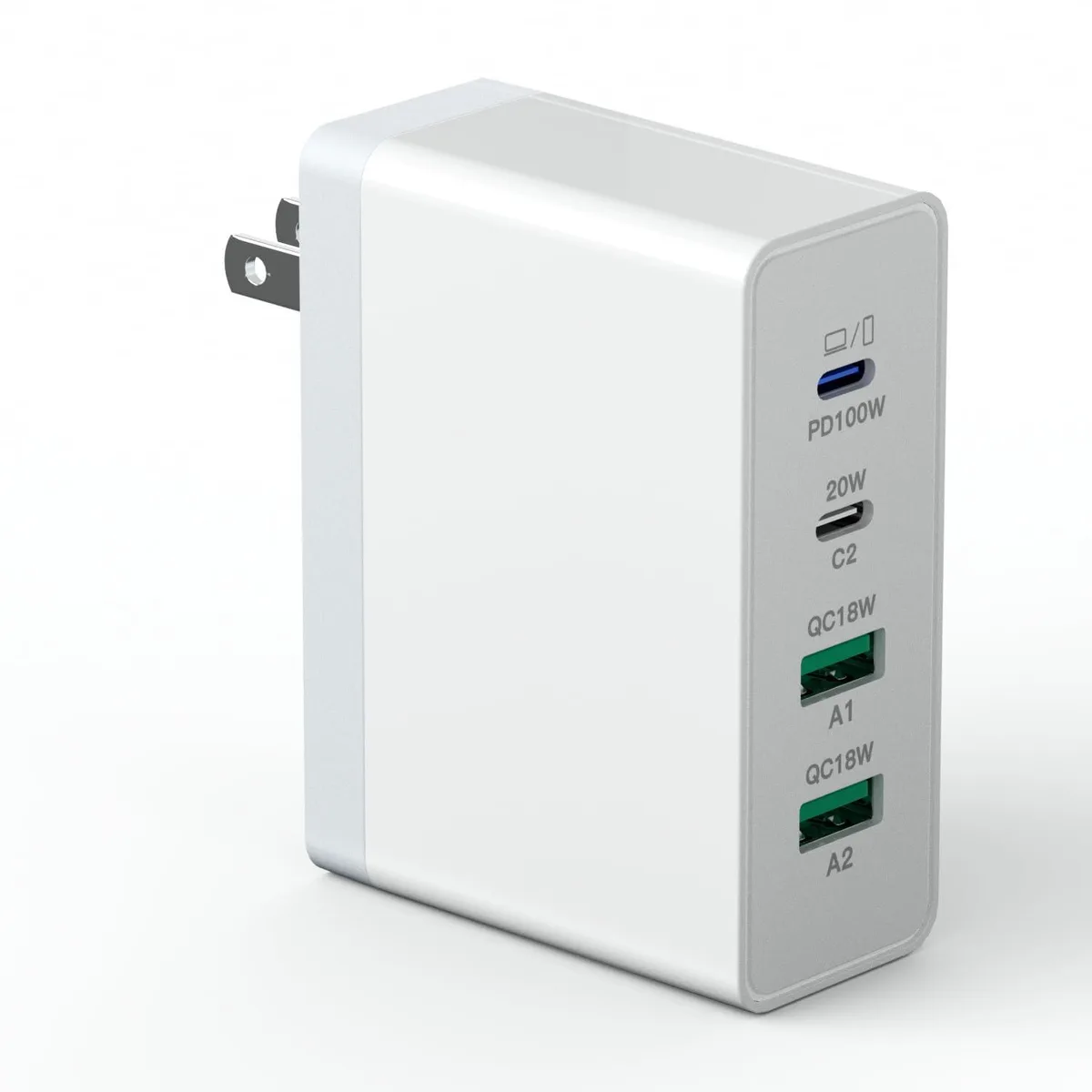 USB C Charger 140W GaN 4-Port HNT-PC713 Black — product photo