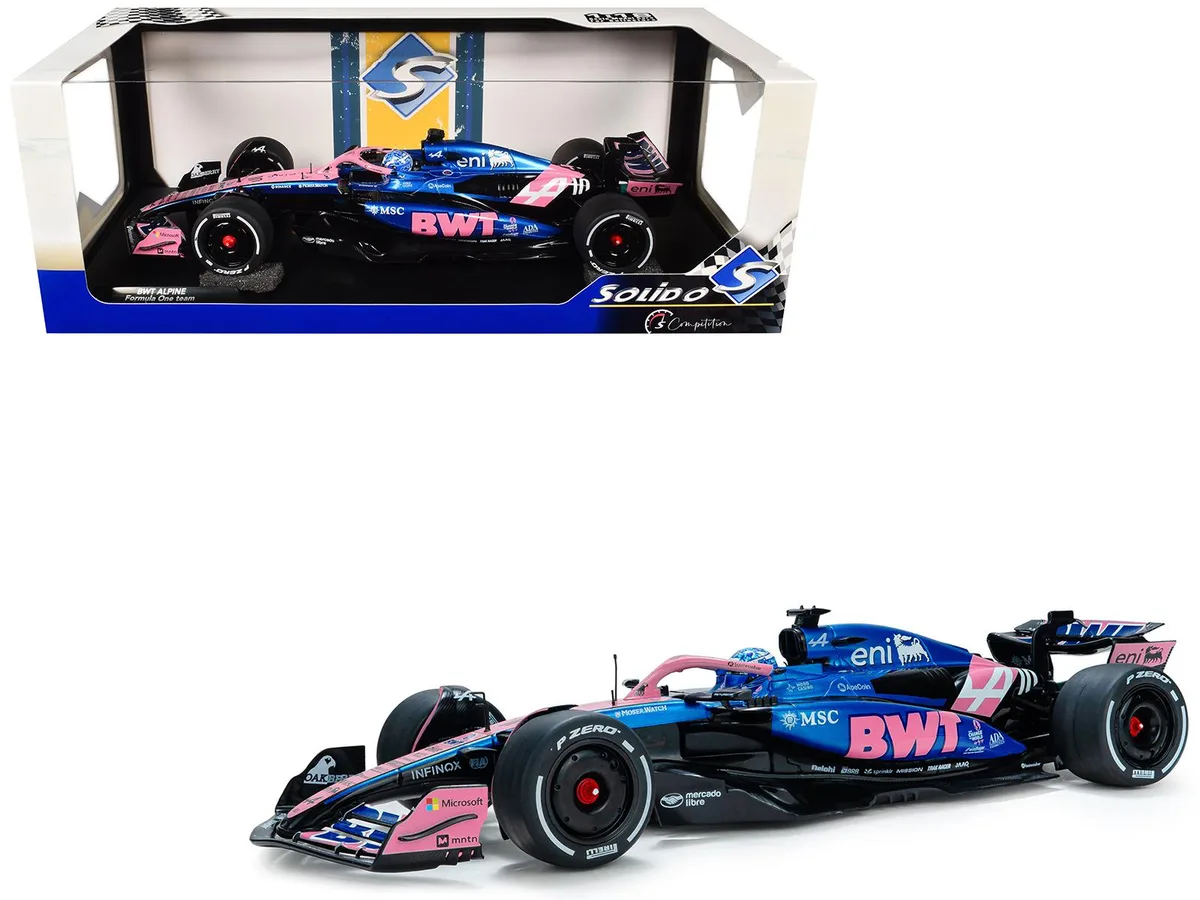 Solido Solido Alpine A525 #10 Pierre Gasly BWT Bahrain GP 2025 Competition 1/18 Diecast Car — product photo