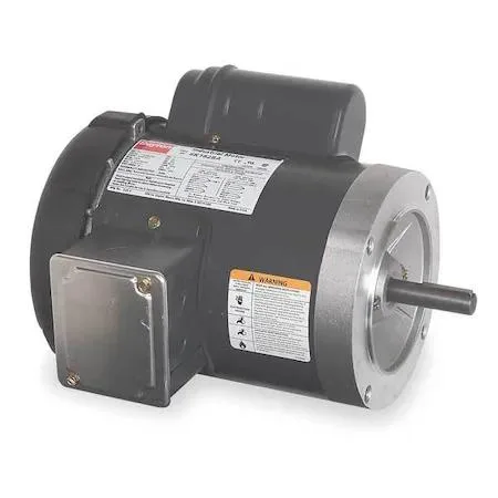 Dayton 6XJ44 capacitor-start motor, 56C frame, totally enclosed fan-cooled, keyed shaft