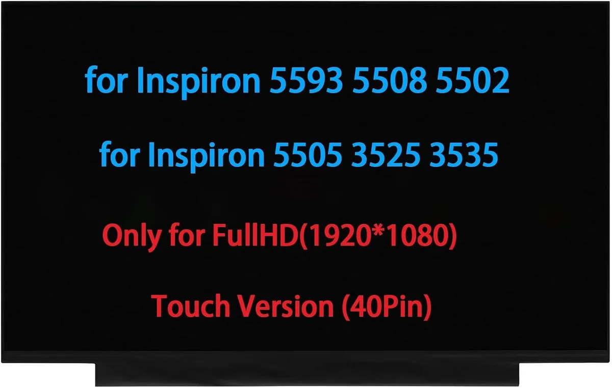 NUOLAISUN NUOLAISUN 15.6" Touch Laptop Screen 1920x1080 40-pin Dell Inspiron 5593 5508 5502 5505 3525 3535 3530 — product photo