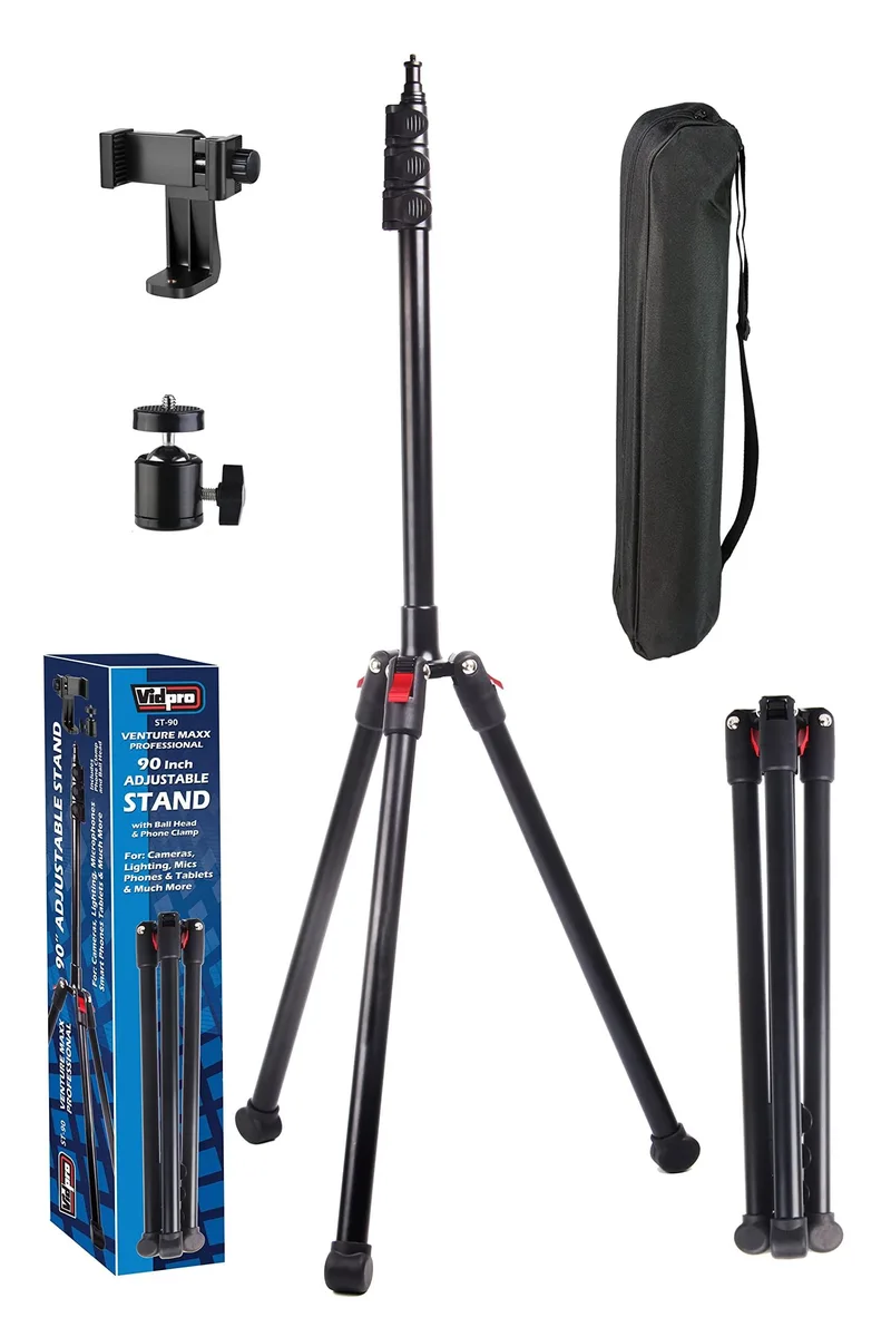 Vidpro Vidpro ST-90 VentureMaxx 90-Inch Adjustable Stand 2 in 1 accessory — product photo