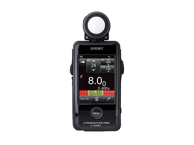 Handheld light meter with 2.7 inch color touchscreen