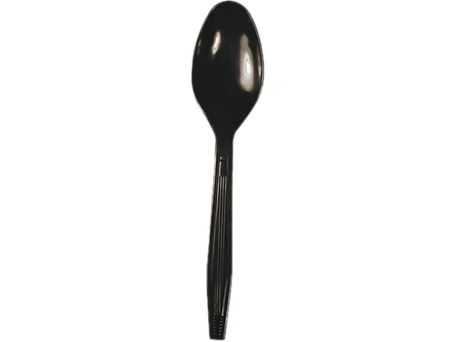 Boardwalk Boardwalk FLPSTSB Polystyrene Teaspoons Black 1000/Carton — toote foto