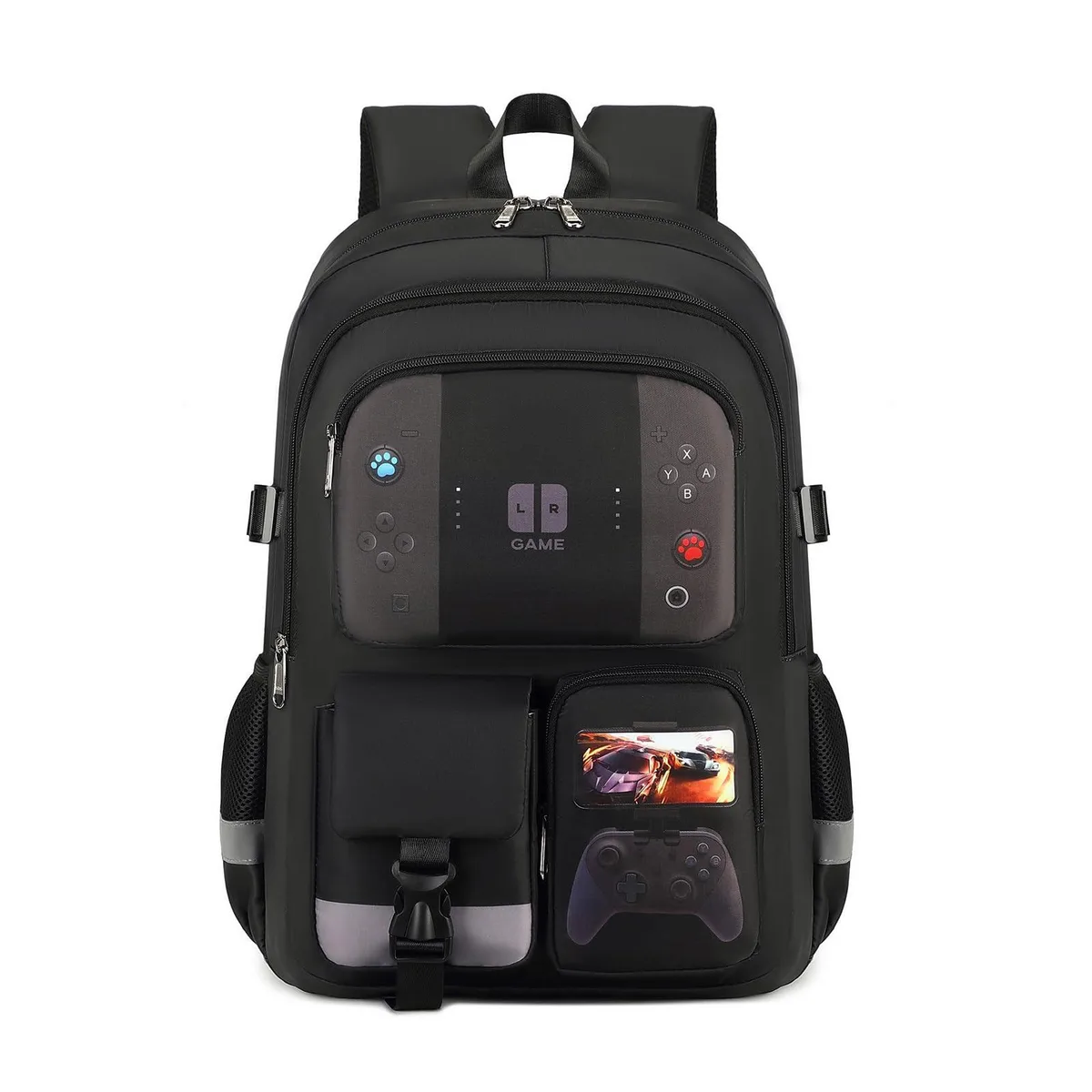 18 inch polyester boys school backpack with 13 inch laptop compartment