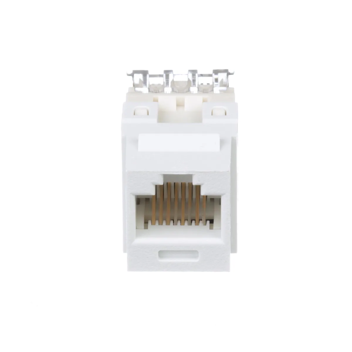 Pannet Pannet NK688MWH switch plate, Cat6 punchdown keystone jack, 25-pack, white — product photo