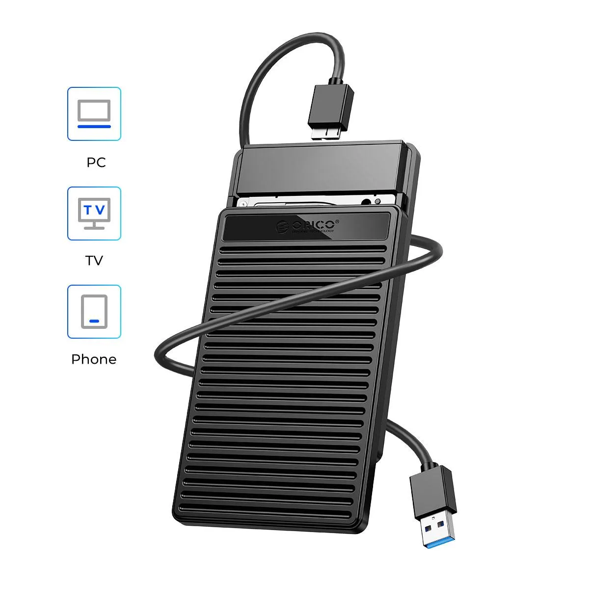 Orico Orico ORICO-PDD25U3 2.5 inch SATA drive enclosure — product photo