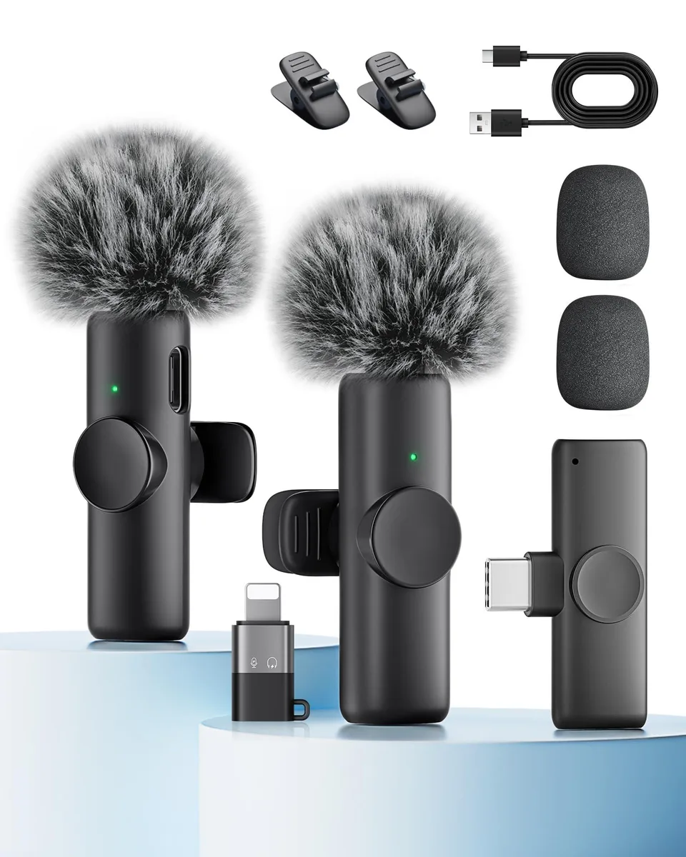  CZOCPOS CZOCPOS-Mic01 2 Pack Wireless Lavalier Microphone — product photo