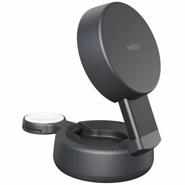 Belkin Belkin WIZ043ttCH UltraCharge Pro 2-in-1 Qi2 25W charger Charcoal — product photo