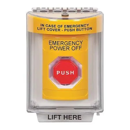 Safety Technology International Safety Technology International SS2232PO-EN Emergency Power Off Push Button Yellow — product photo