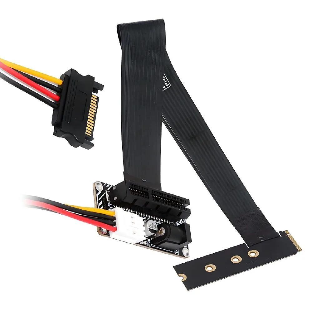 Fervit Fervit M.2 to PCIe Right Angled 90 Degree Adapter 30cm — product photo
