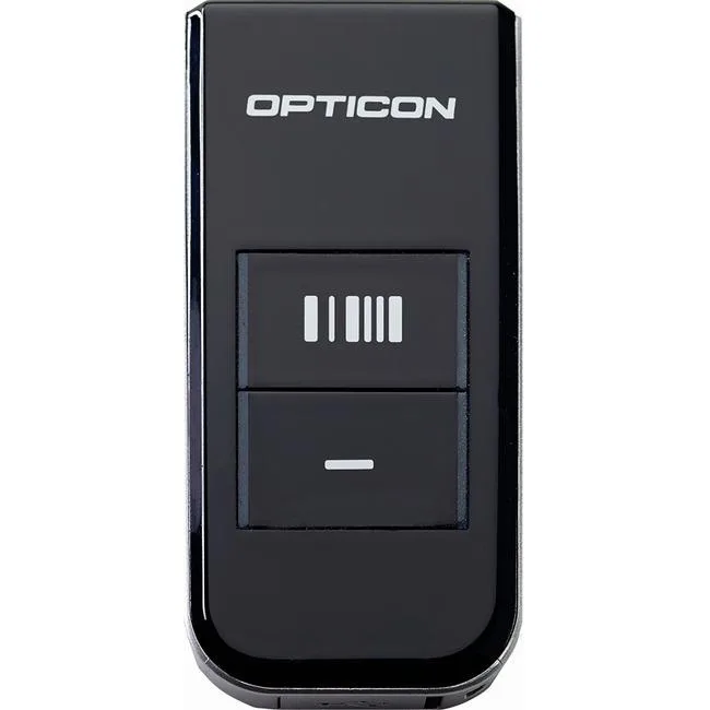 Black handheld barcode scanner with trigger and screen