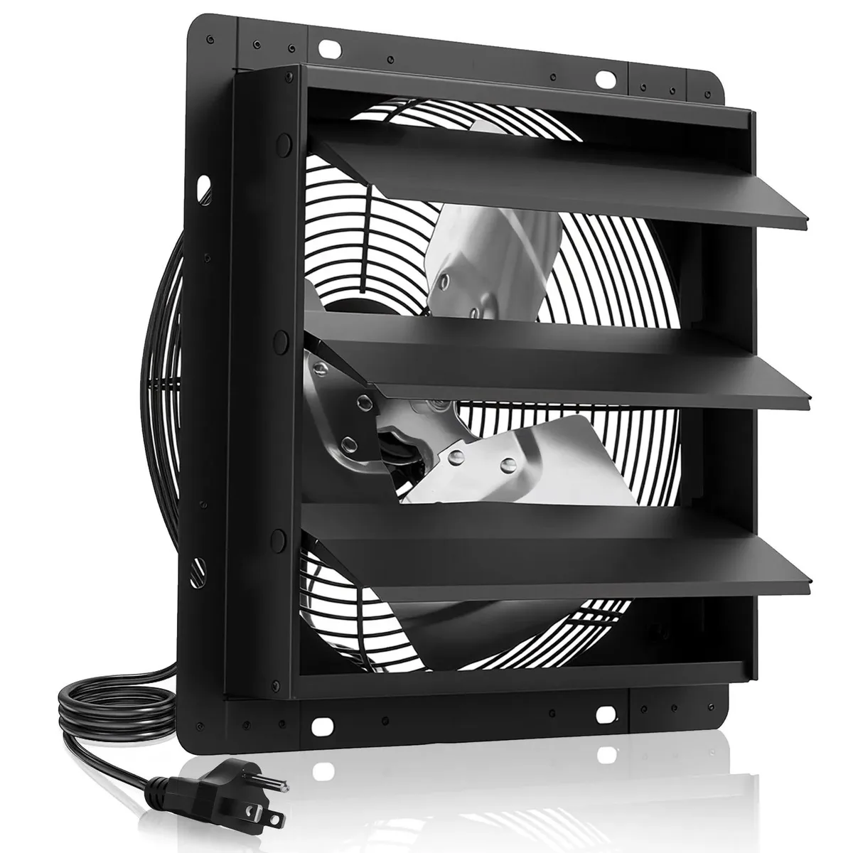 VEVOR VEVOR HA-250ME 10 inch shutter exhaust fan 1000 CFM black — product photo